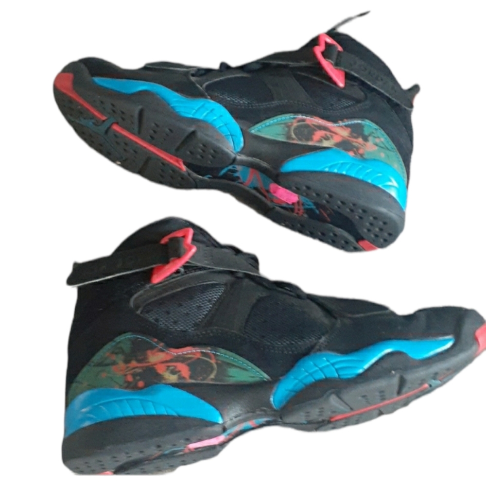 Jordan retro 8  black blue  size 6.5